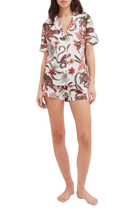 Print Cotton Short Pajamas