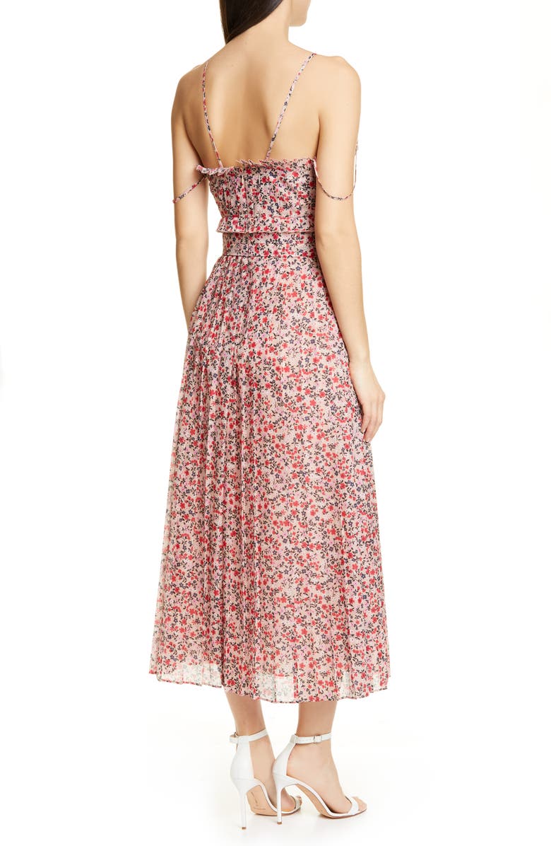 Robert Rodriguez Cayana Pleated Midi Dress, Alternate, color, 