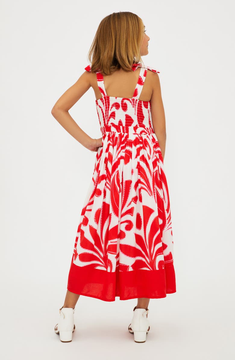 Beach Riot Kids' Cari Smocked Bodice Maxi Sundress, Alternate, color, Sunshine Dunes