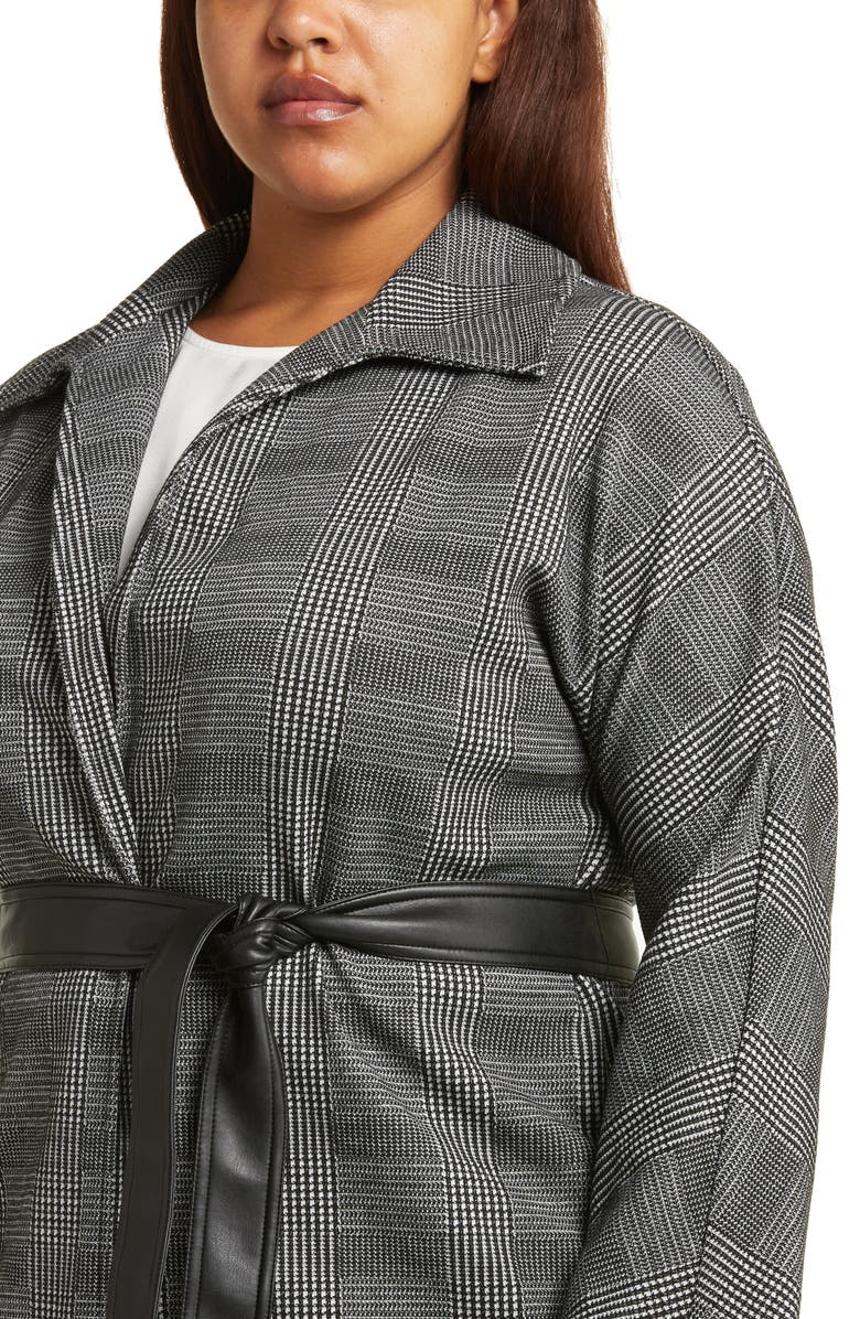 Anne Klein Houndstooth Check Jacket, Alternate, color,