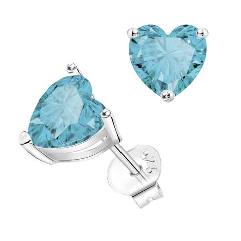 Sterling Silver Light Blue Earrings