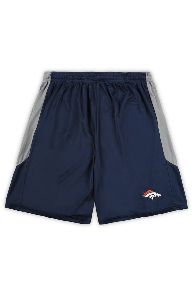 FANATICS Men's Fanatics Branded Navy Denver Broncos Big & Tall Team Logo Shorts, Alternate, color, 