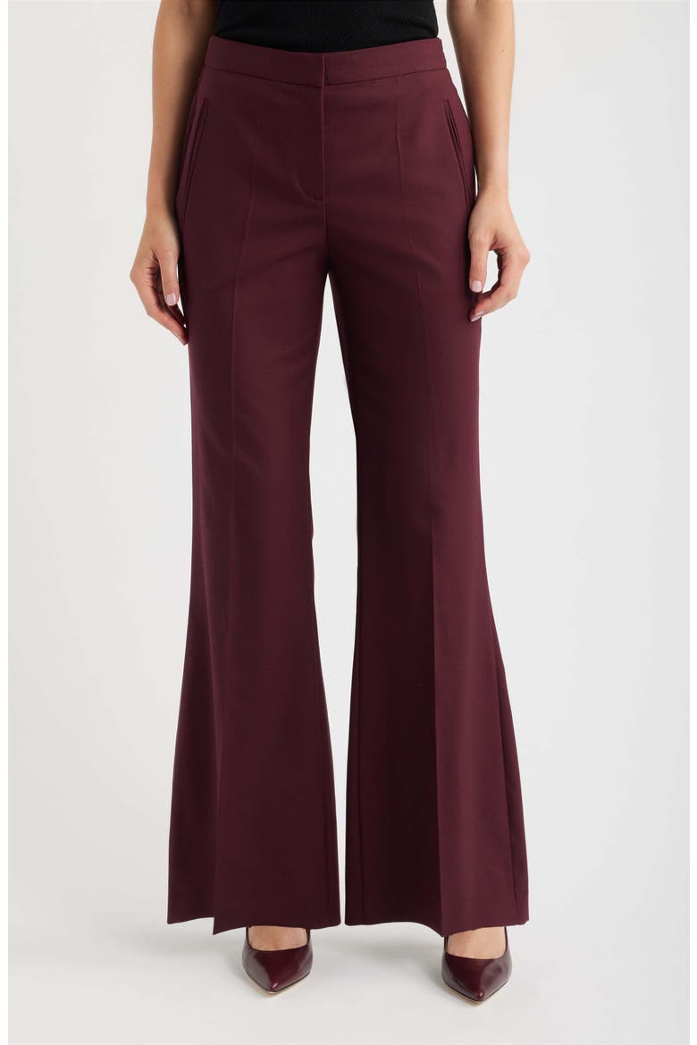 Talia Wool Blend Flare Pant, Main, color, PORT ROYALE
