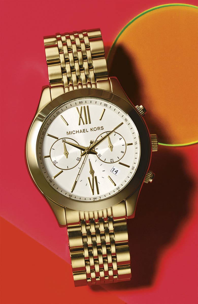 MICHAEL Michael Kors Michael Kors 'Brookton' Chronograph Bracelet Watch, 42mm, Alternate, color, 