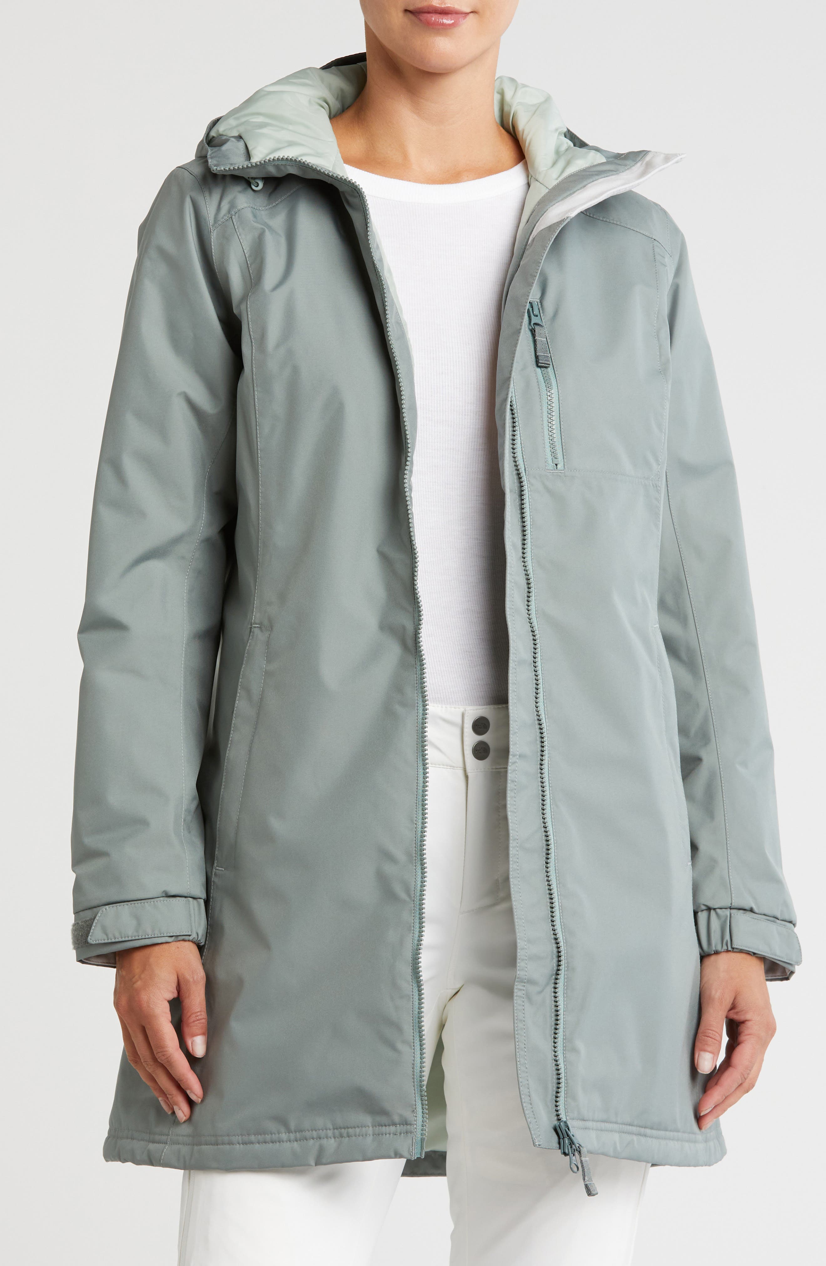 Helly Hansen Belfast Waterproof Winter Rain Jacket in Grey Cactus 