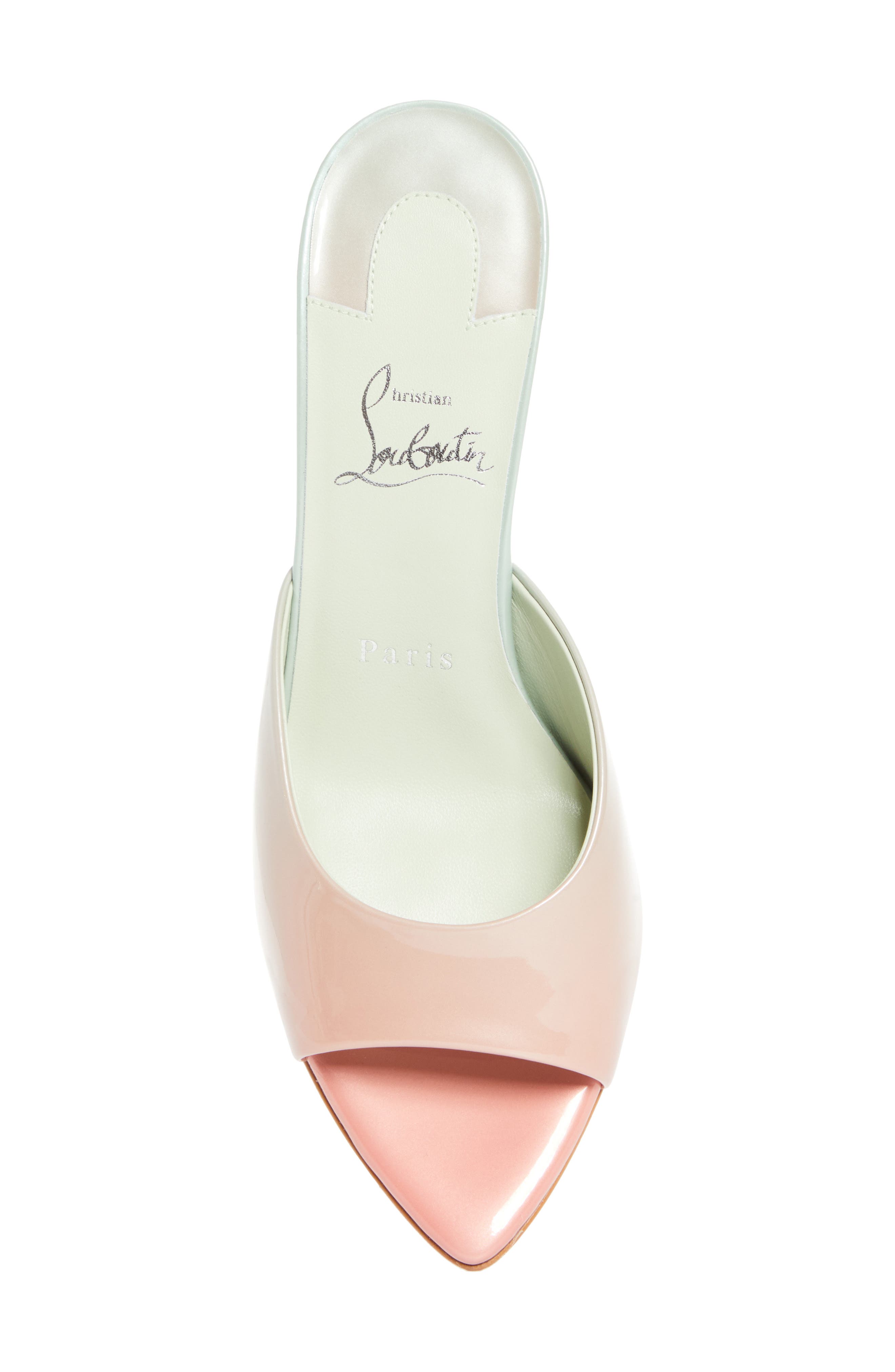 Christian Louboutin Miss Z Pointed Toe Sandal, Alternate, color, Palio/ Haiiro