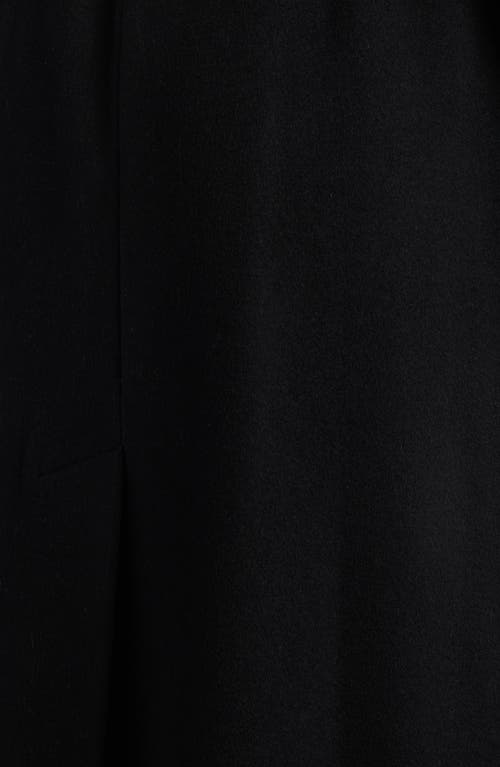 Ralph Lauren Lauren  Belted Wool Blend Wrap Coat In Black