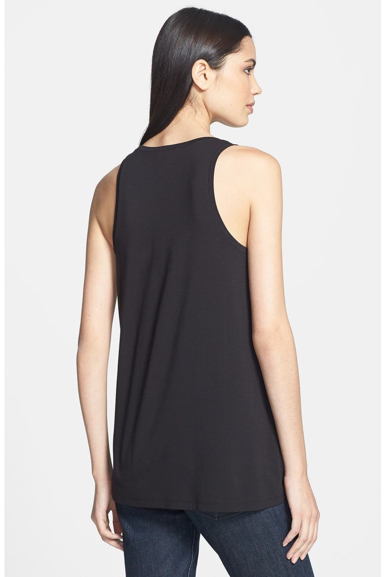 Drape Hem Tank, Alternate, color, BLACK