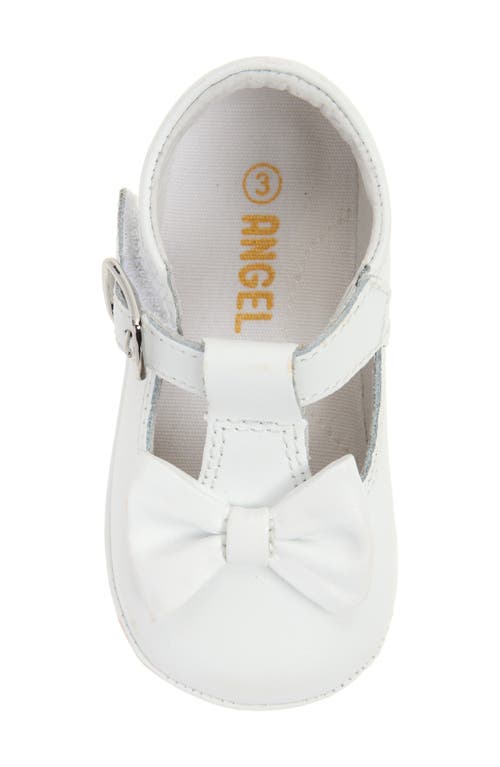 L'amour Minnie Bow T-strap Shoe In White