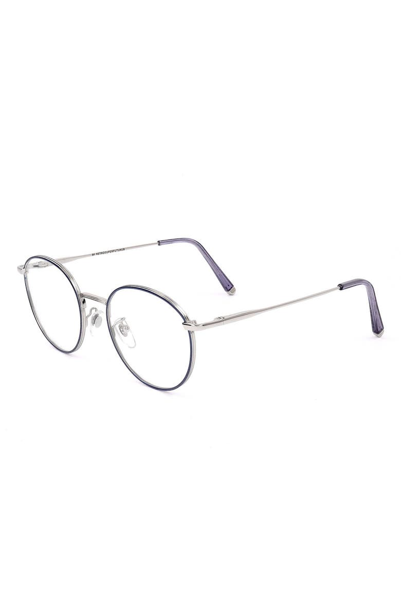 SUPER by RETROSUPERFUTURE<sup>®</sup> 49mm Round Optical Glasses, Alternate, color, Silver