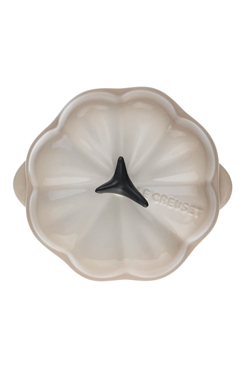 Enameled Cast Iron Pumpkin Baking Dish, Alternate, color, MERINGUE
