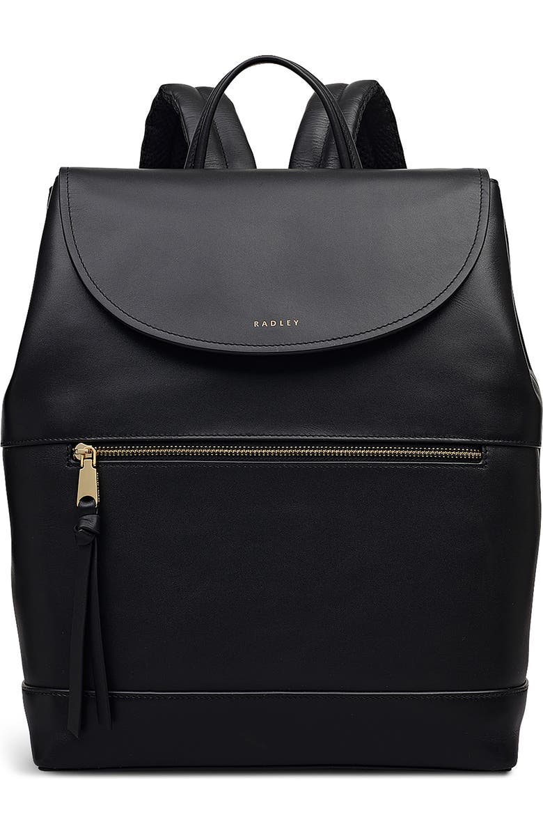 Radley Albion Street Leather Backpack, Main, color, Black
