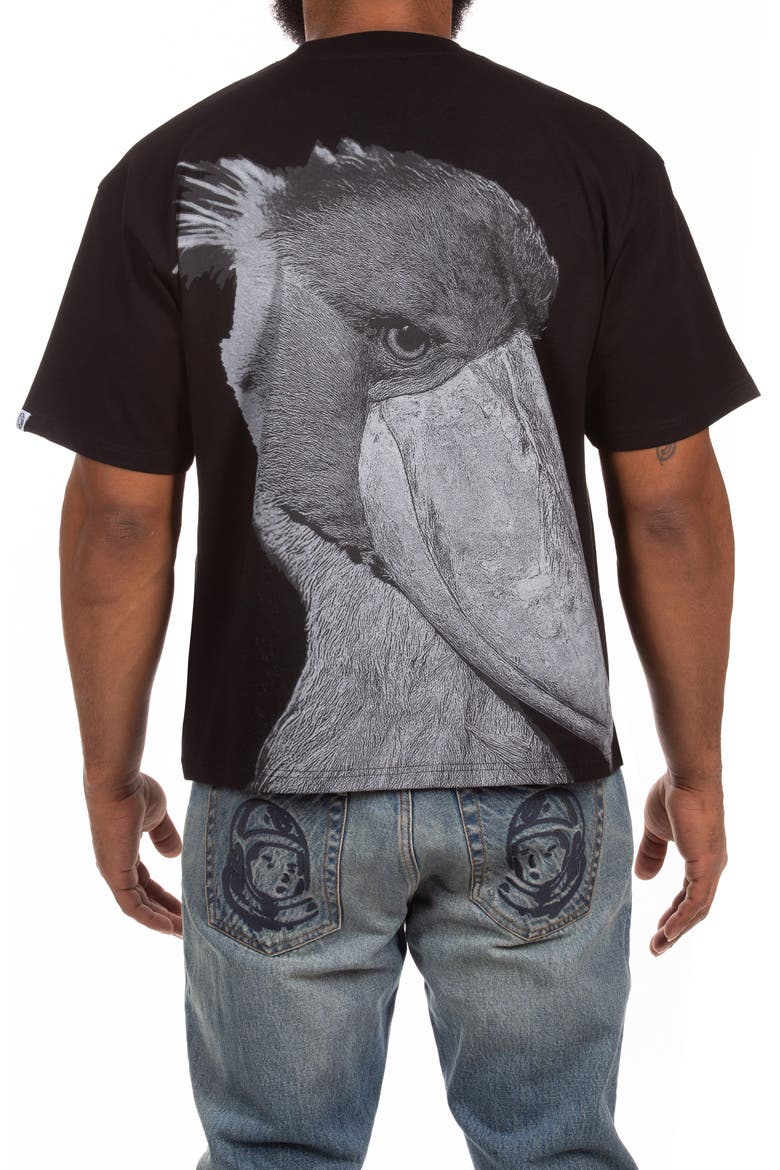 Shoebill Graphic T-Shirt, Alternate, color, BLACK