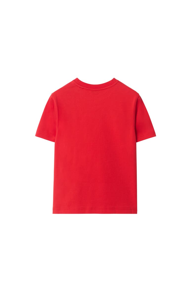Burberry EKD Cotton T-shirt, Alternate, color, Crayon Red