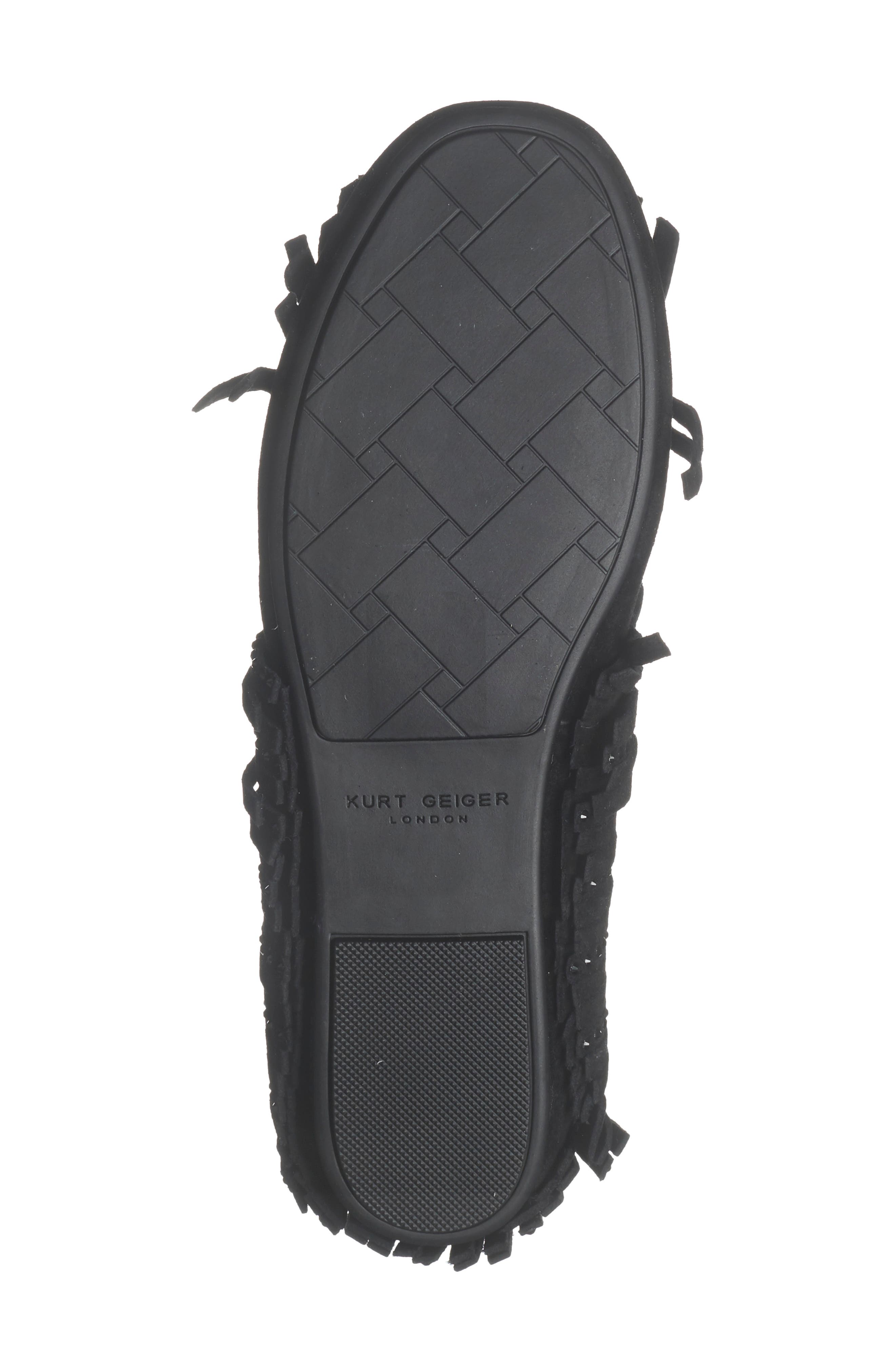 Kurt Geiger London Tassel Fringe Loafer, Alternate, color, Black