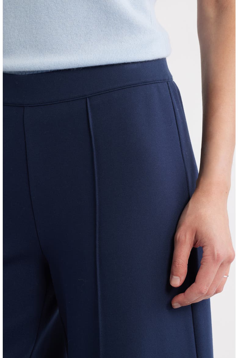 Wide Leg Crop Ponte Pants, Alternate, color, NAVY STILL