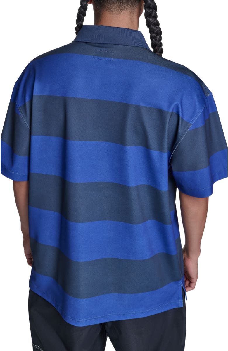 Converse Retro Chuck Short Sleeve Polo Shirt, Alternate, color, Converse Blue Multi