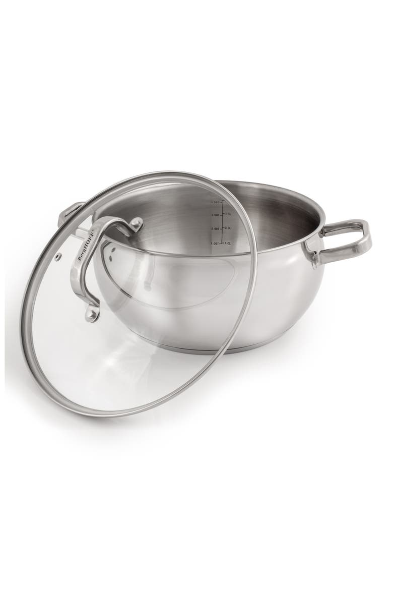 7 Piece Stainless Steel Belly Cookware Set, Alternate, color, SILVER