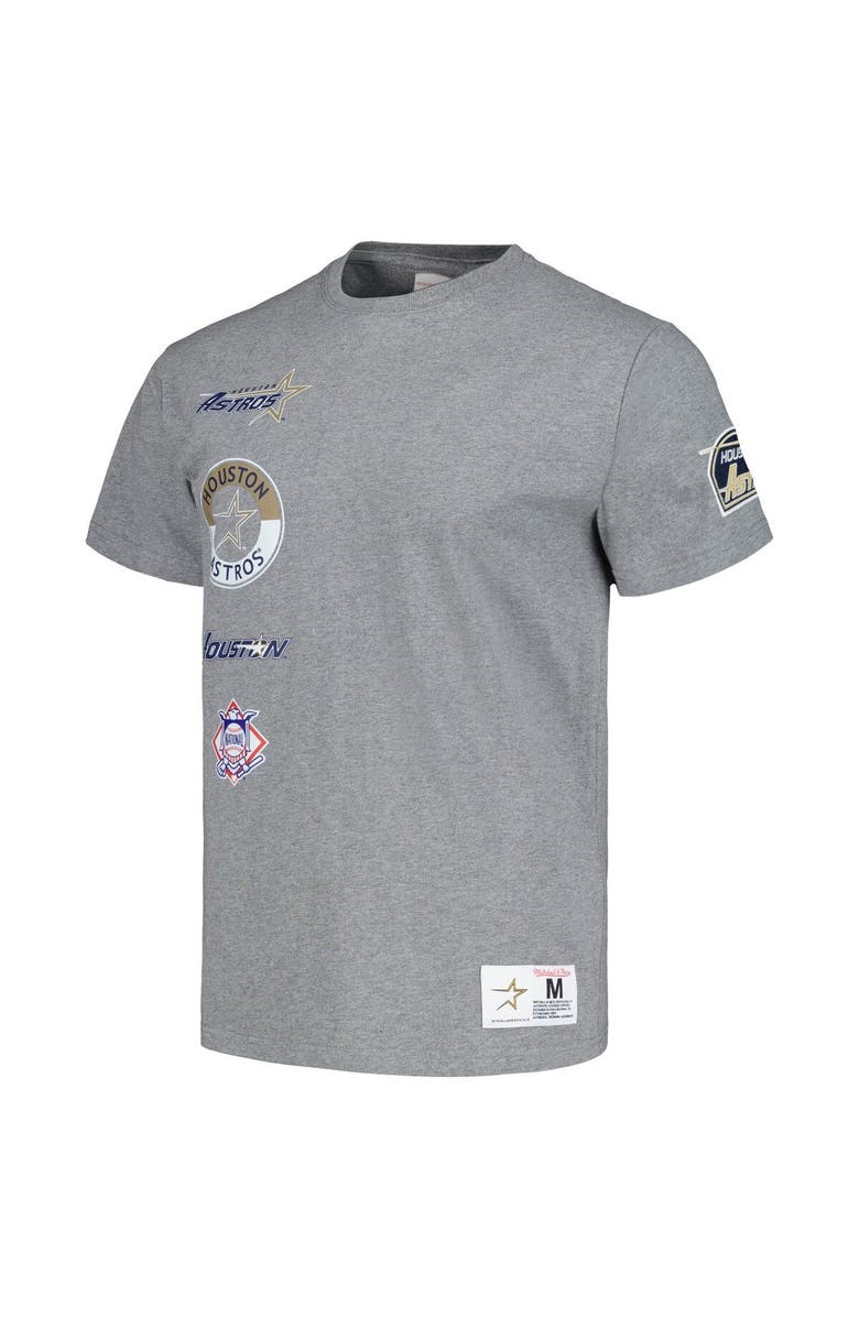 Mitchell & Ness Men's Mitchell & Ness Heather Gray Houston Astros Cooperstown Collection City Collection T-Shirt, Alternate, color, 