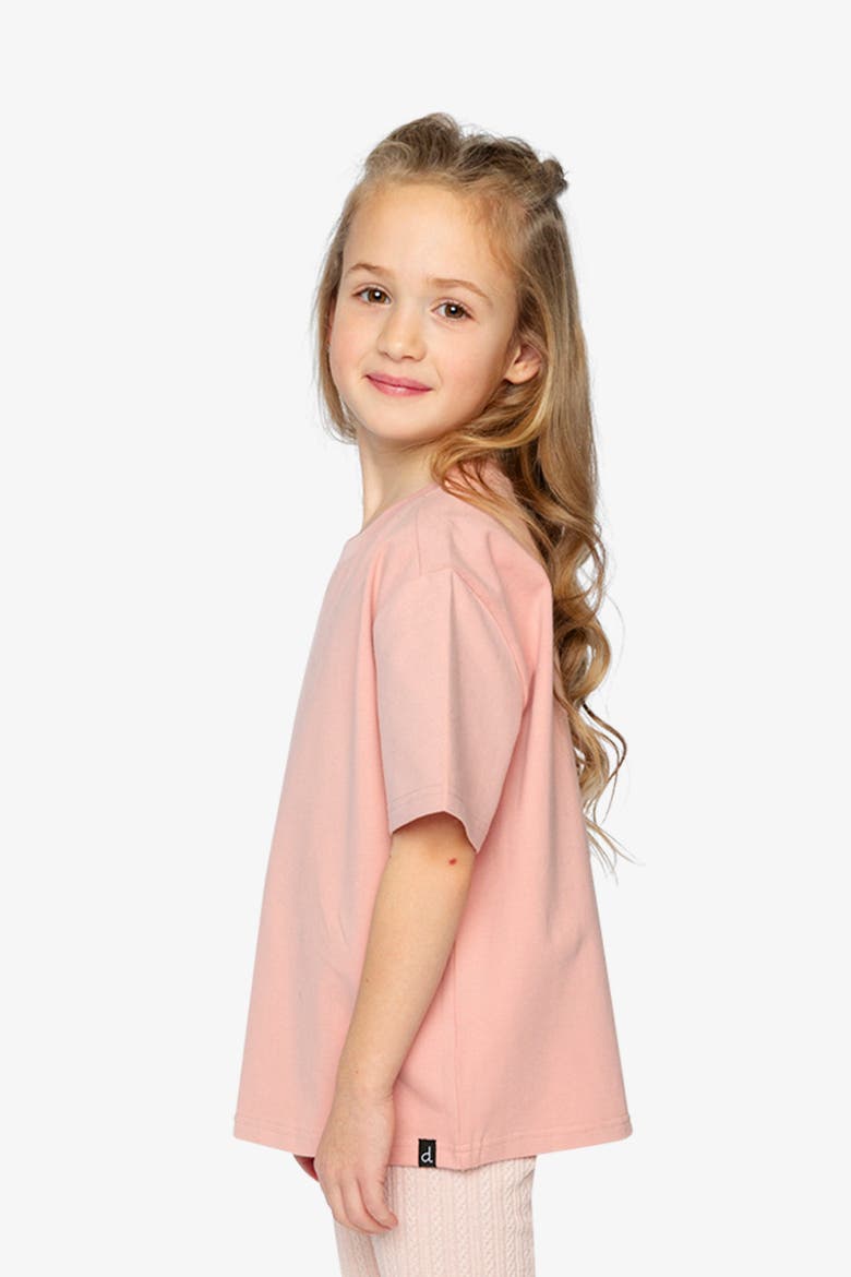 Short Sleeve Relaxed Heavy Jersey Wide T-Shirt, Alternate, color, Pink