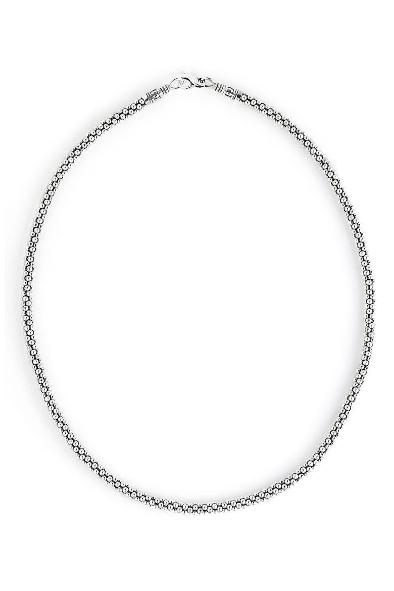 Signature Rope Necklace, Main, color, STERLING SILVER