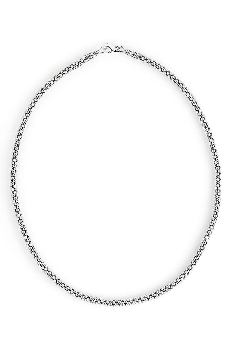 LAGOS Signature Rope Necklace, Main, color, Sterling Silver