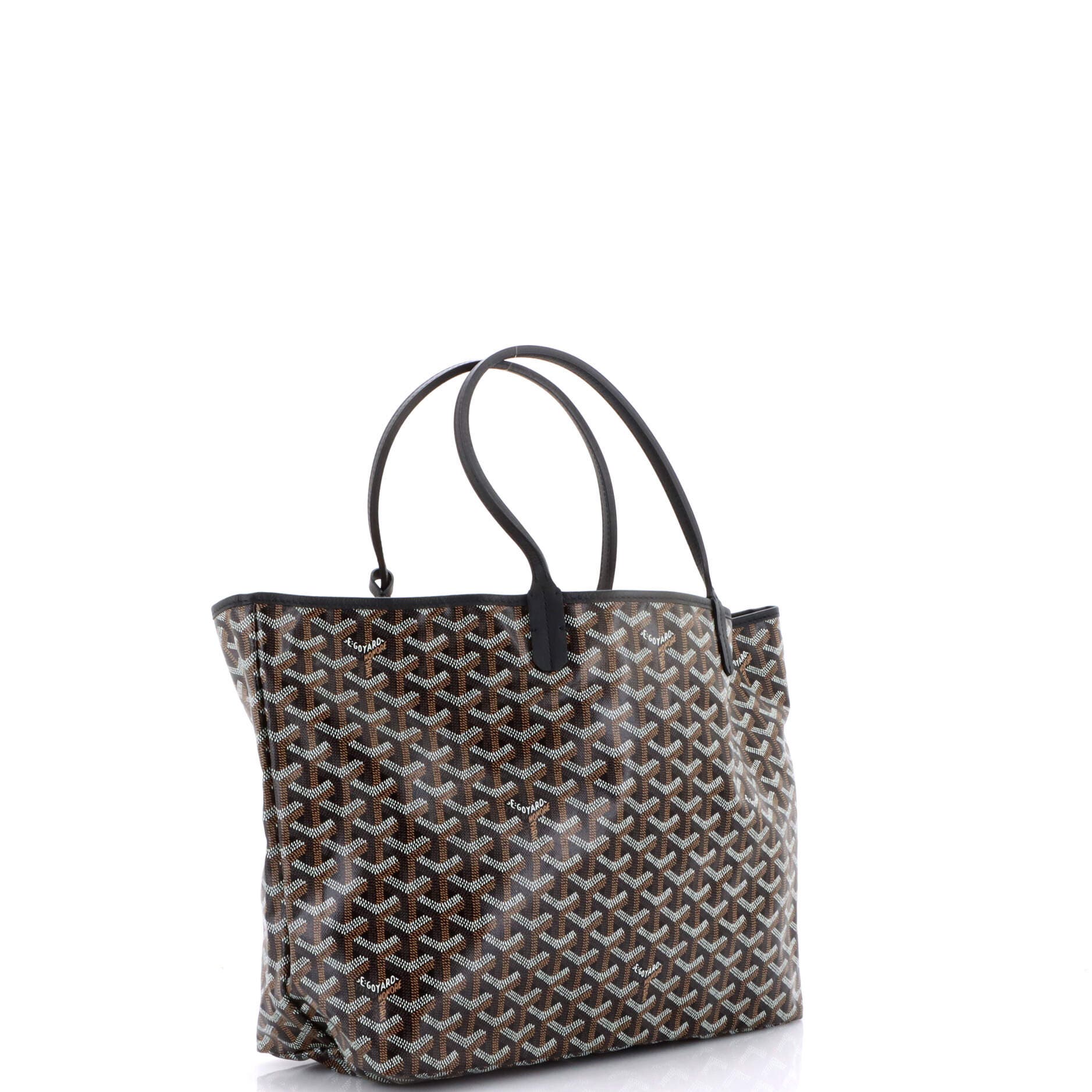 Pre-Owned Goyard Saint Louis Tote Coated Canvas PM, Alternate, color, Black