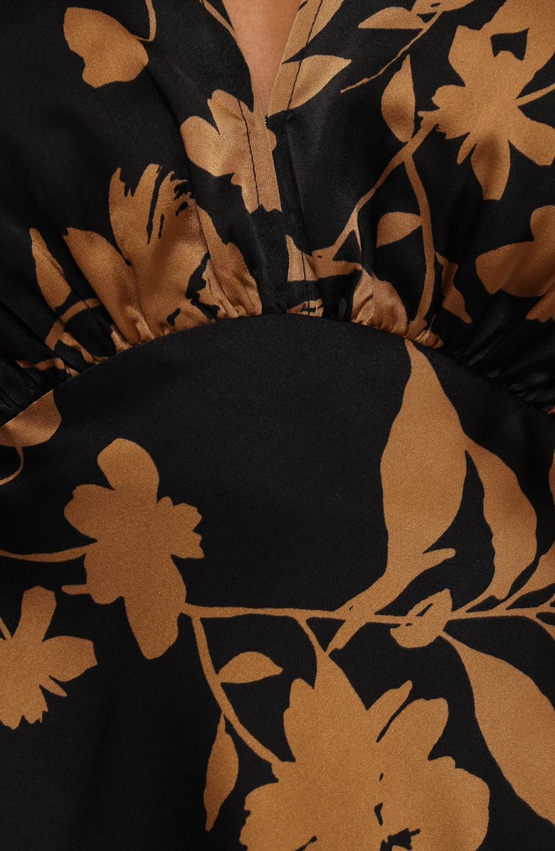 Petal & Pup Ricki Empire Waist Satin Top, Alternate, color,