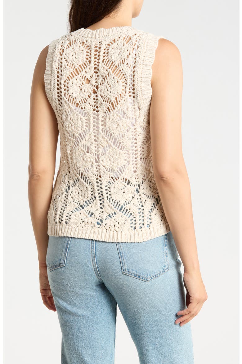 Kaia Sweater Vest, Alternate, color, ECRU