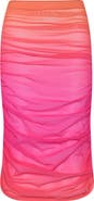 Sunshine 79 Ombré Illusions Ruched Convertible Cover-Up Skirt