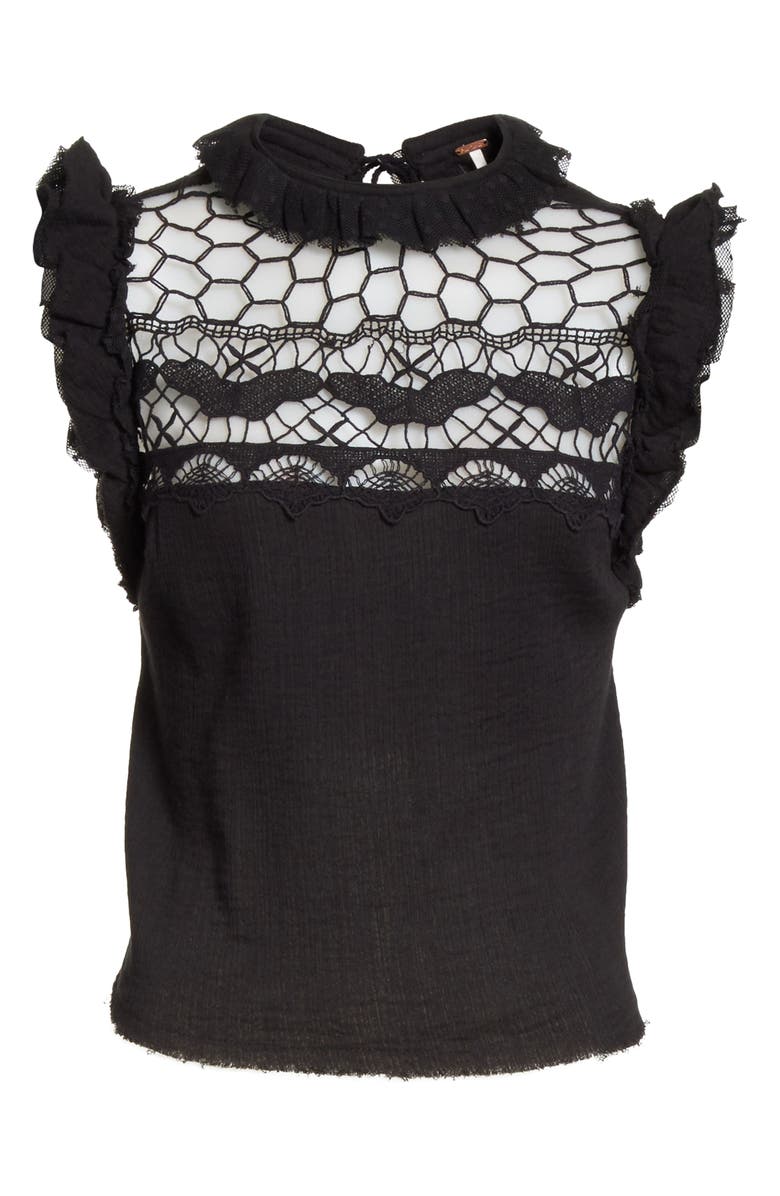 Free People Simply Smiles Crochet Top, Alternate, color, 