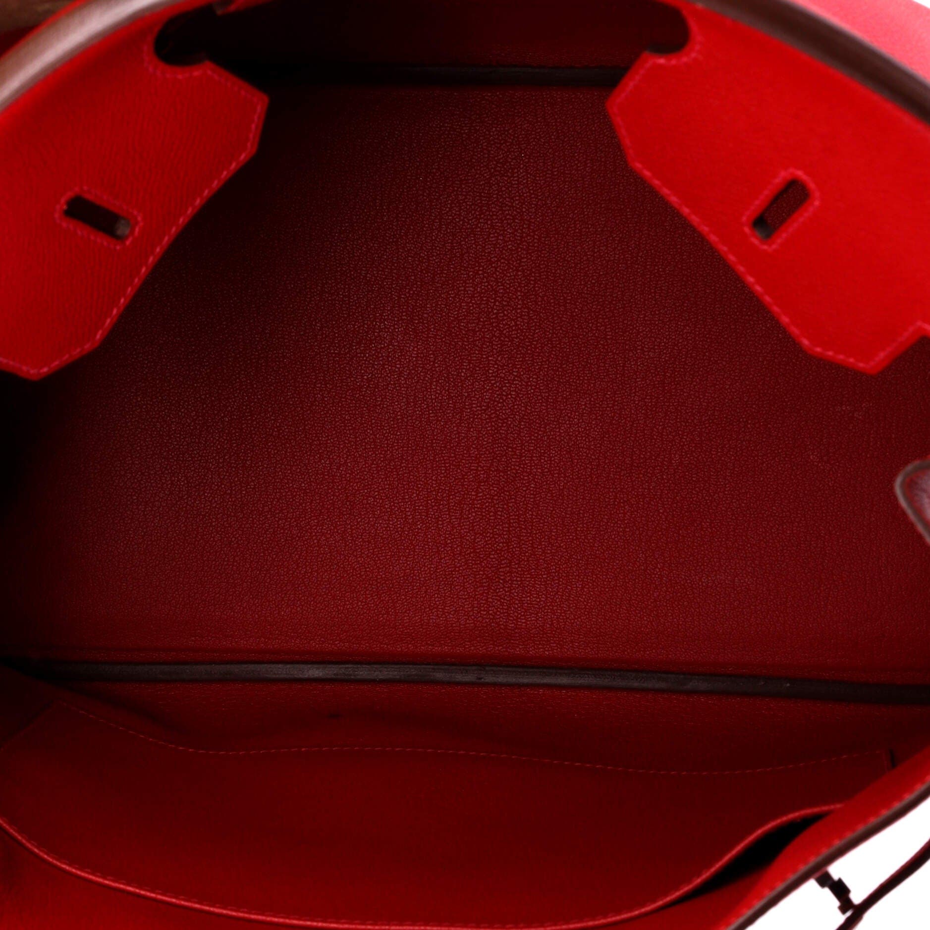 Birkin Handbag Red Epsom with Palladium Hardware 35, Alternate, color, Rouge Casaque