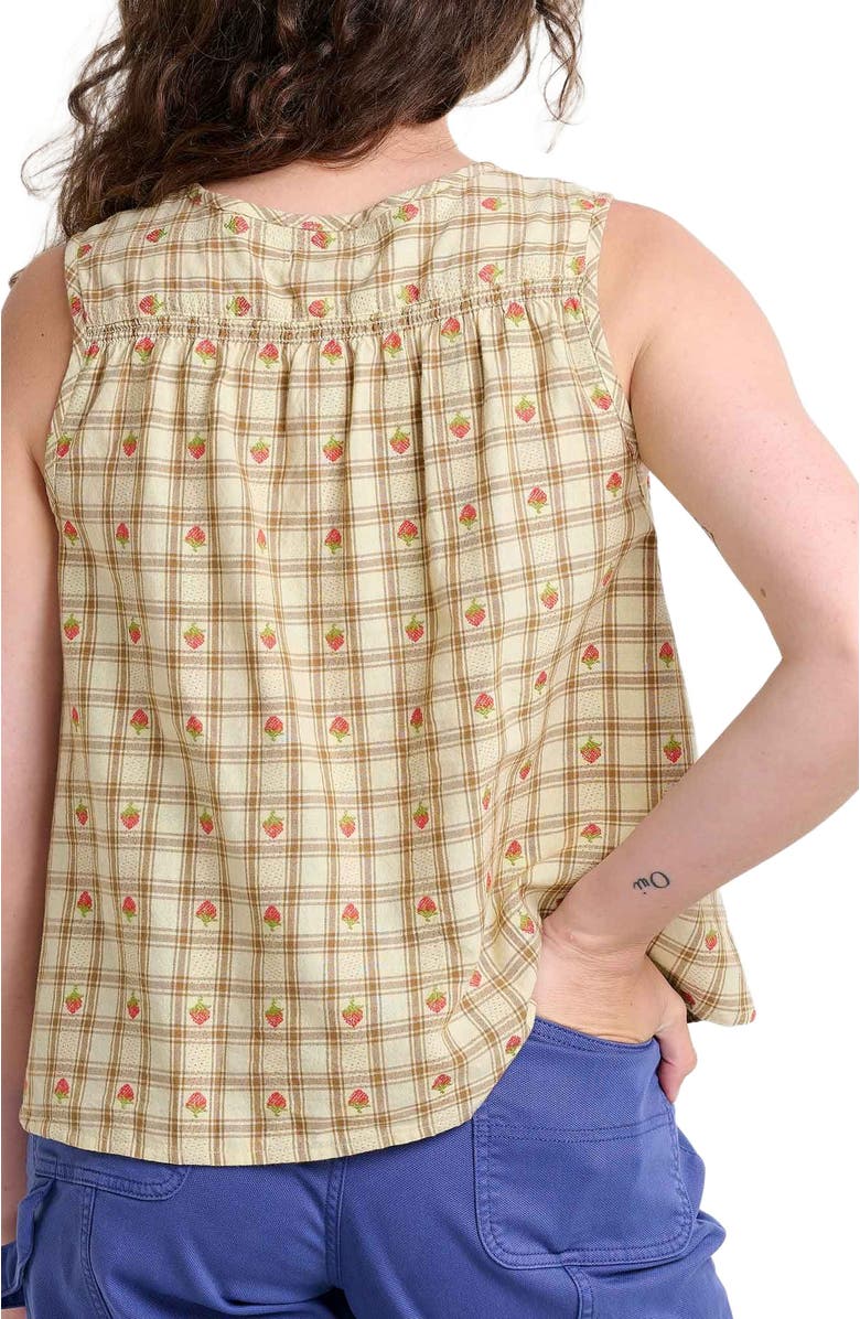 Toad & Co Manzana Button Front Tank, Alternate, color, Barley Strawberry