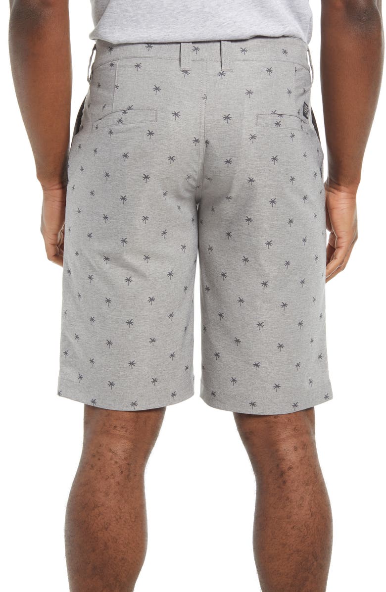 TravisMathew Cue It Up Performance Shorts, Alternate, color, Heather Shade/Gray Pinstripe