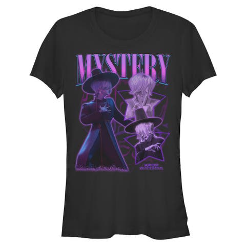 Juniors KPop Demon Hunters Mystery Saja Collage T Shirt