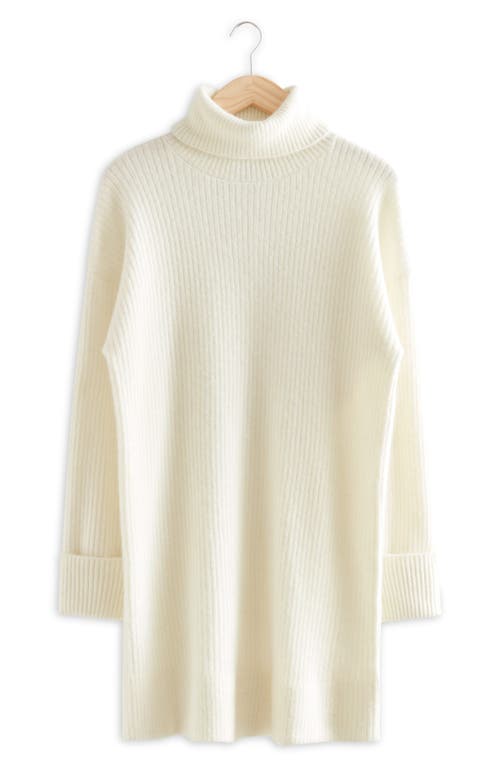 & Other Stories Oversized Turtleneck Sweater In Black