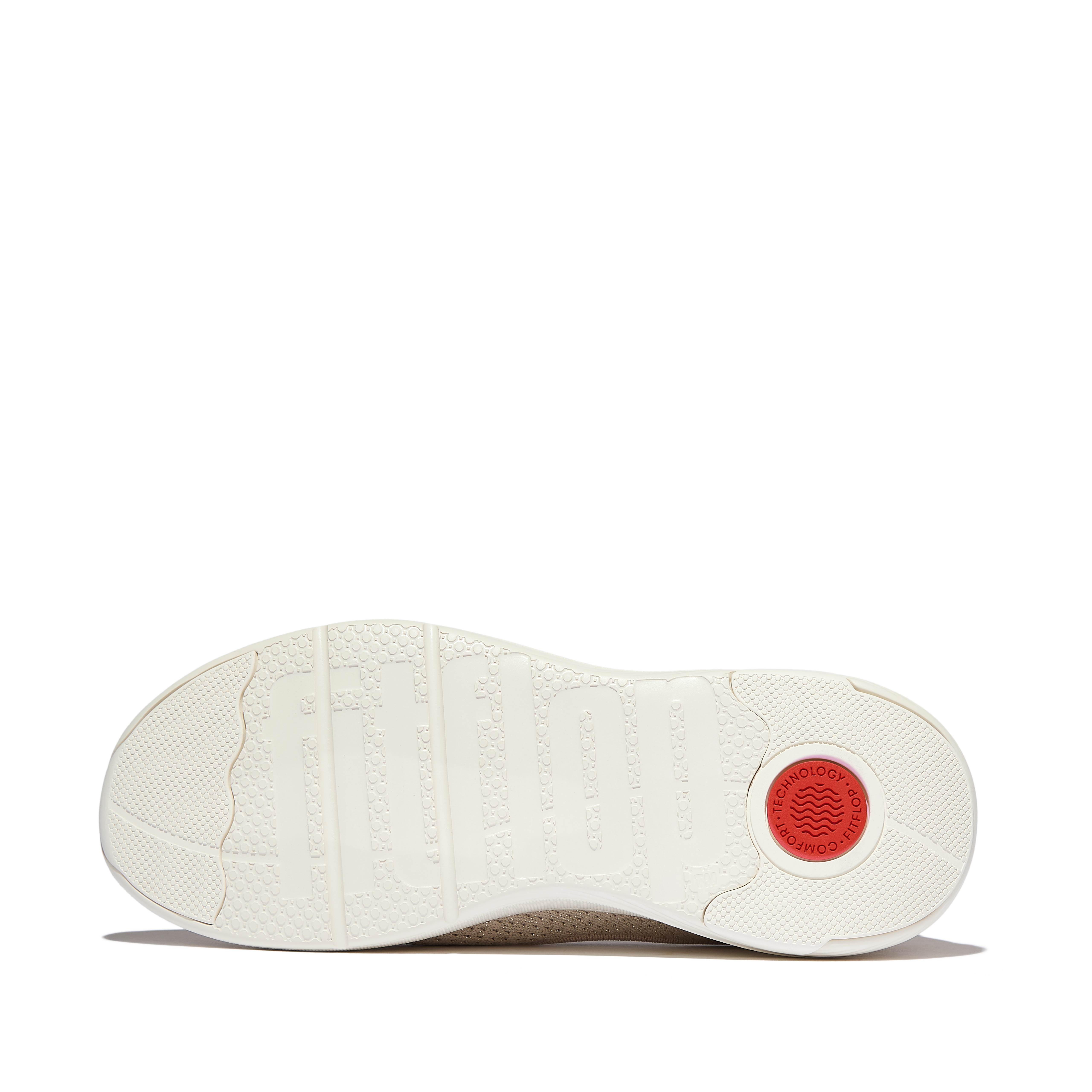 FitFlop Super-Q Knit Slip-Ons, Alternate, color, Stone Beige/Platino