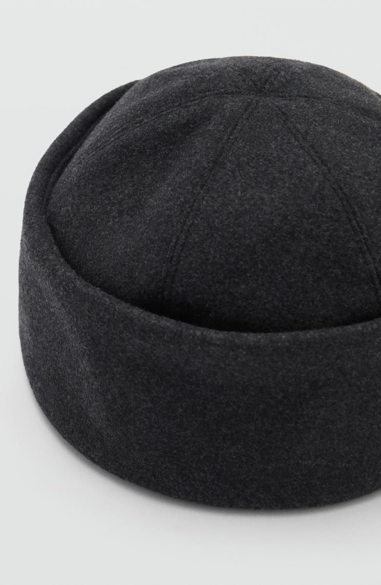 MANGO Cuffed Felt Beanie, Alternate, color,