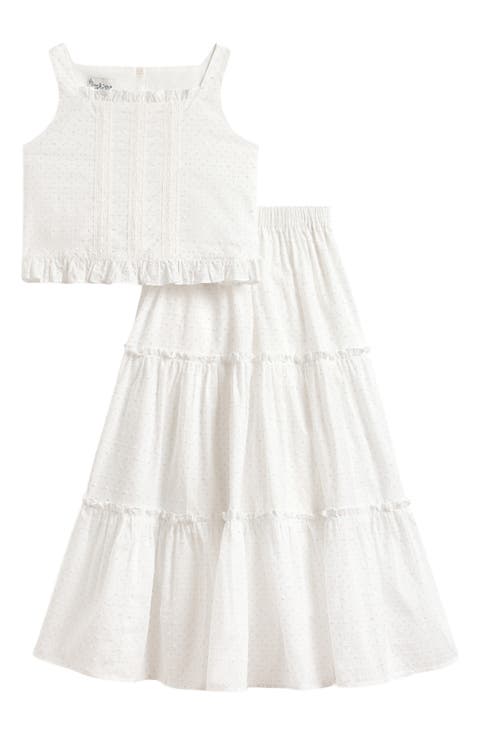 Kids' Polka Dot Tank & Maxi Skirt Set (Big Kid)