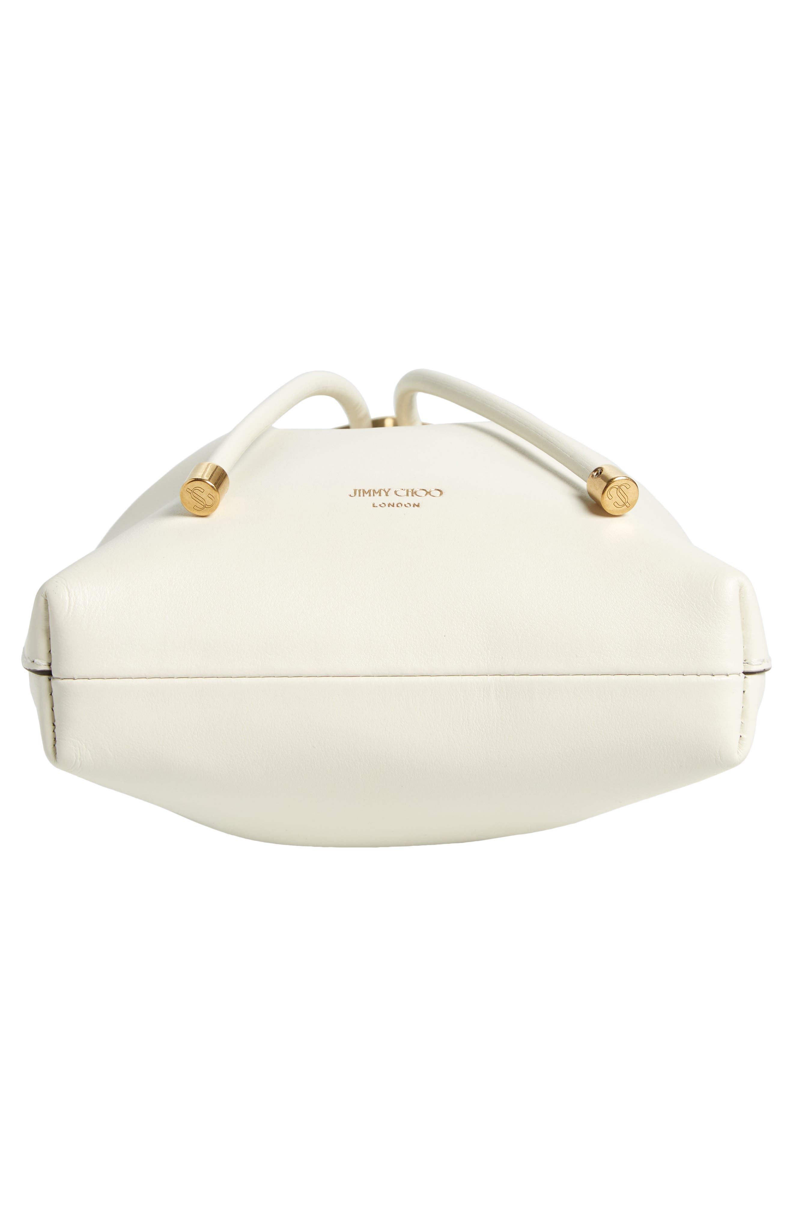 Jimmy Choo Mini Bon Bon Leather Bucket Bag, Alternate, color, 