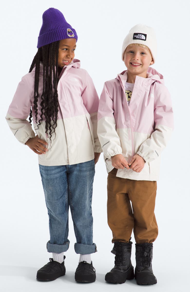 The North Face Kids' Warm Antora Rain Jacket, Alternate, color, Pale Blossom/ White Dune