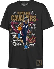 Mitchell & Ness Youth Mitchell & Ness Donovan Mitchell Black Cleveland Cavaliers Chalked Up Player T-Shirt