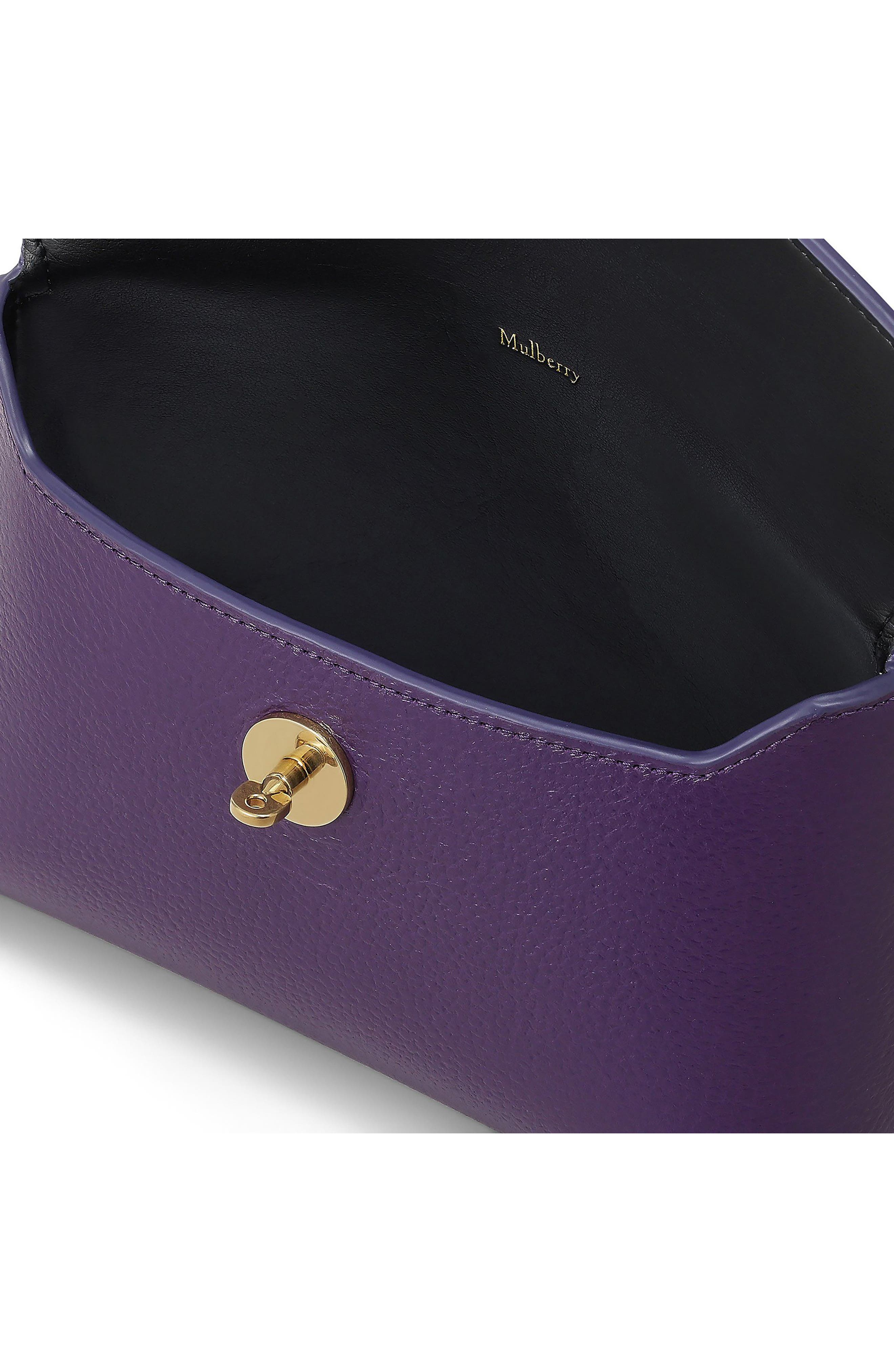 Darley Leather Cosmetics Pouch, Alternate, color, AMETHYST