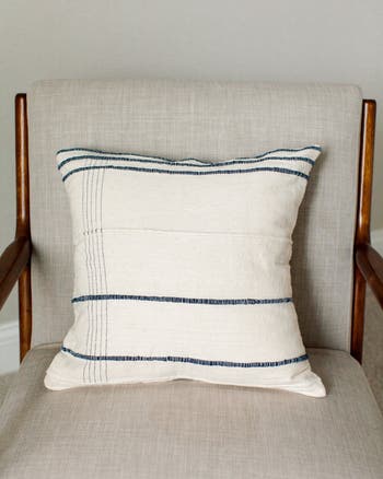 Ribbons Throw Pillow Cover