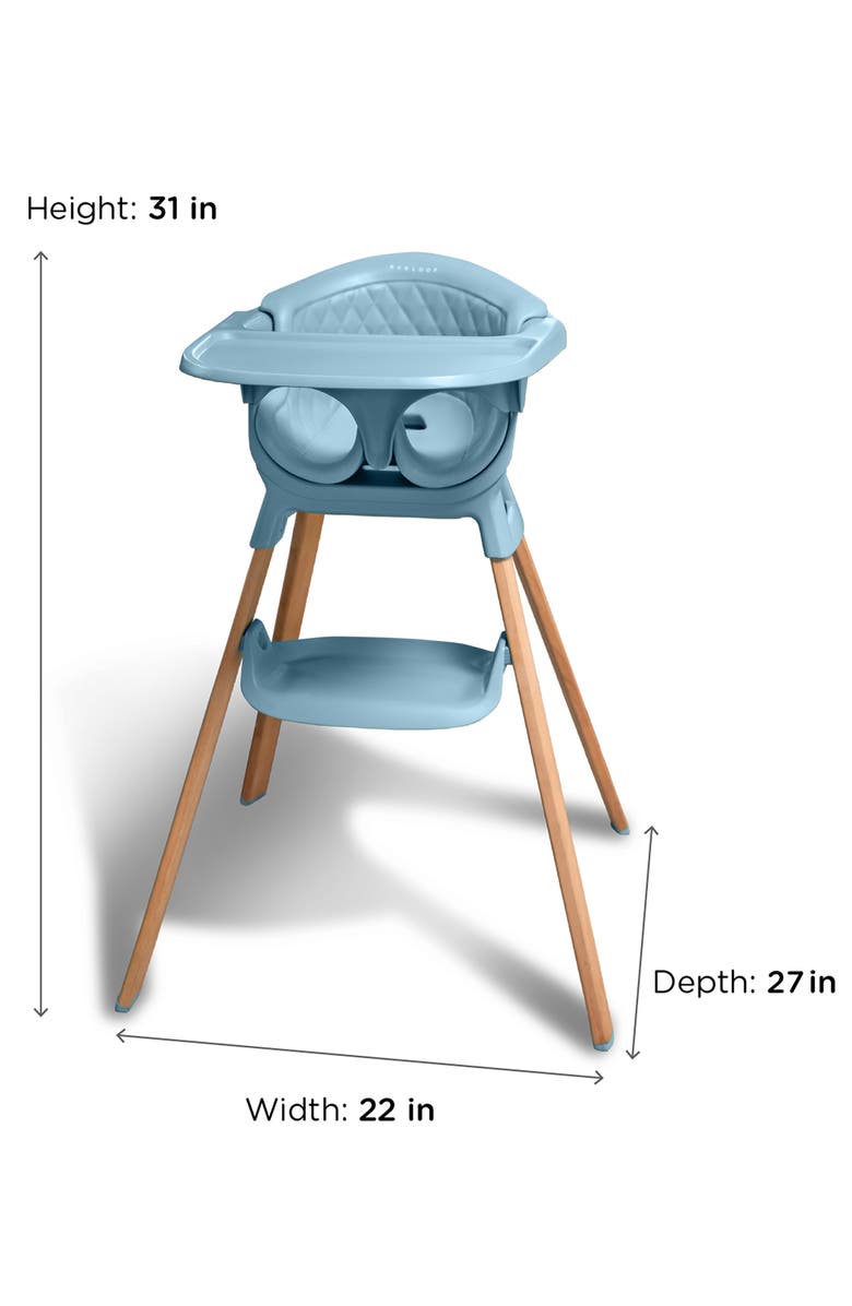 EVRLOOP 3-in-1 High Chair, Alternate, color, Nantucket Blue