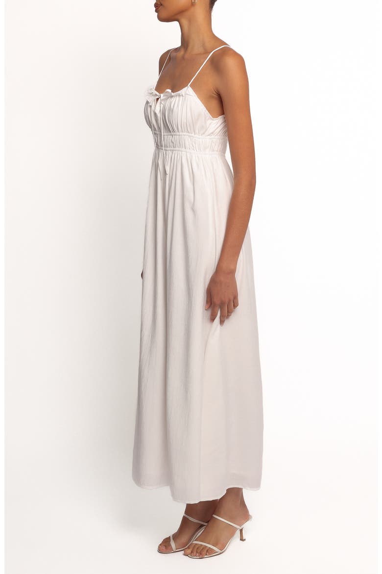 Ceres Front Tie Maxi Dress, Alternate, color, WHITE