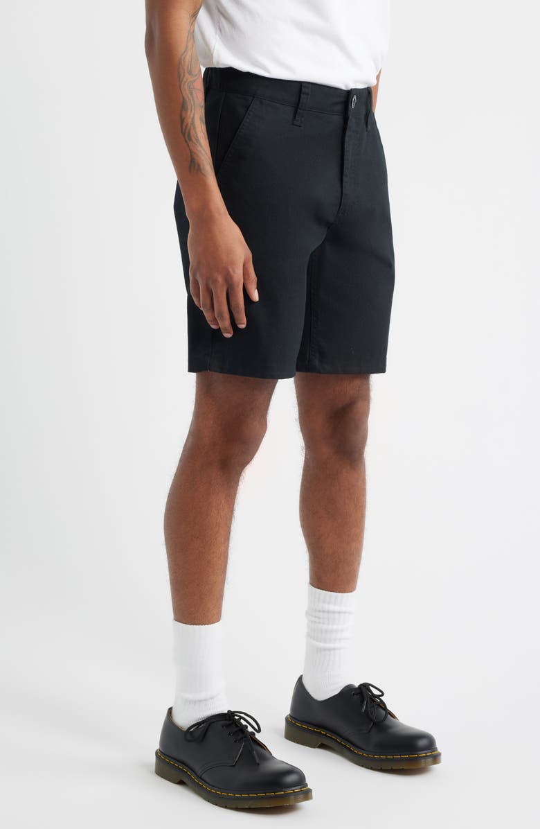 Brixton Santo Chino Shorts, Alternate, color, Black