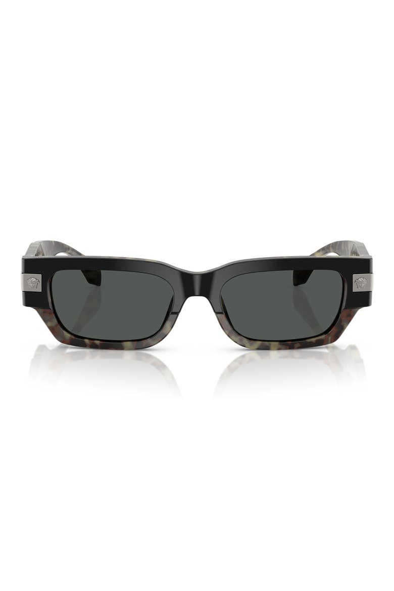 53mm Rectangular Sunglasses, Main, color, HAVANA
