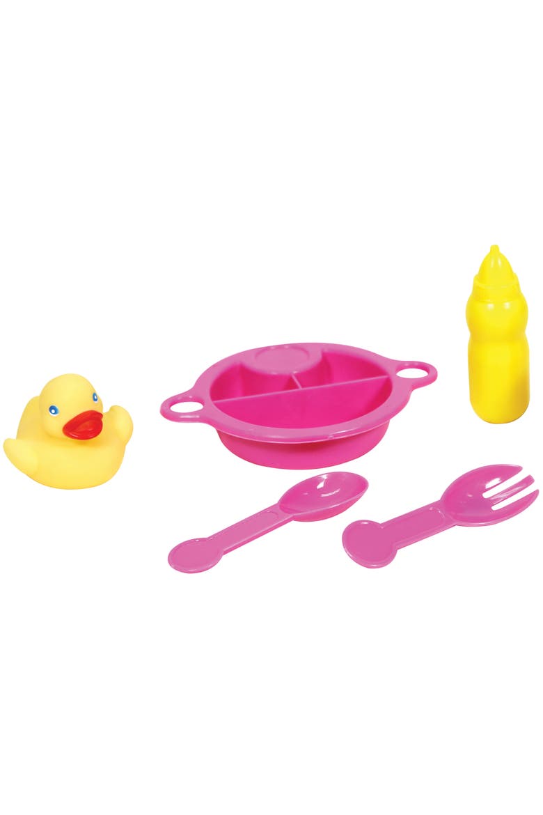 11 Inch Baby Doll & Bathtub Set, Pink, Water Safe Hard Body, Accessories, Alternate, color, Multicolored