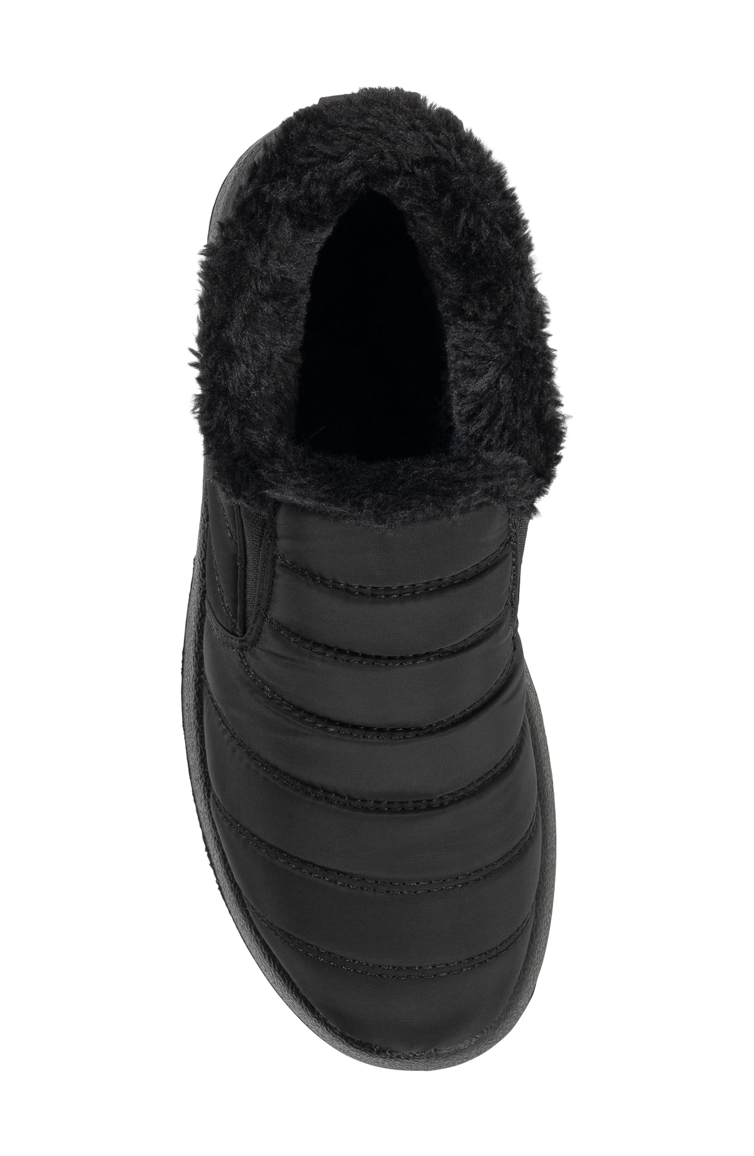 Oban Quilted Water Resistant Bootie, Alternate, color, BLACK